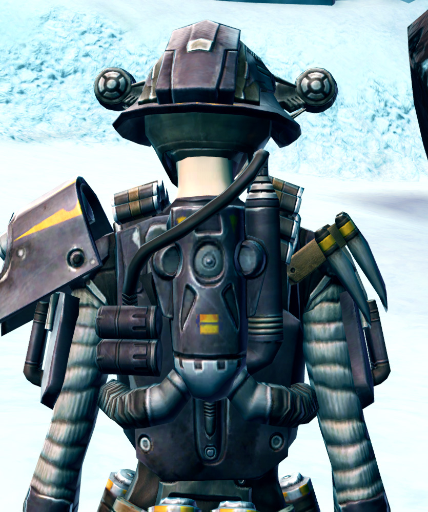 Frontline Mercenary Armor Set detailed back view from Star Wars: The Old Republic.