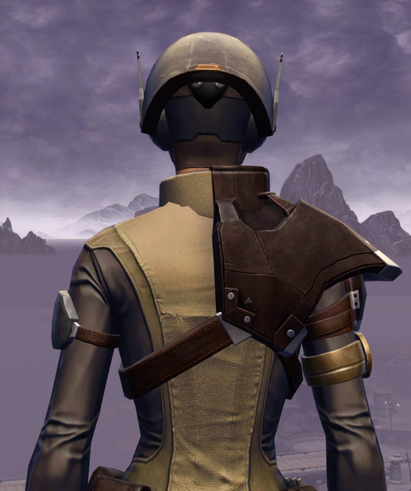 Frontline Slicer Armor Set detailed back view from Star Wars: The Old Republic.