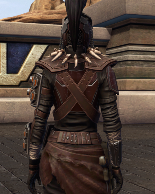 Furious Gladiator Armor Set Back from Star Wars: The Old Republic.