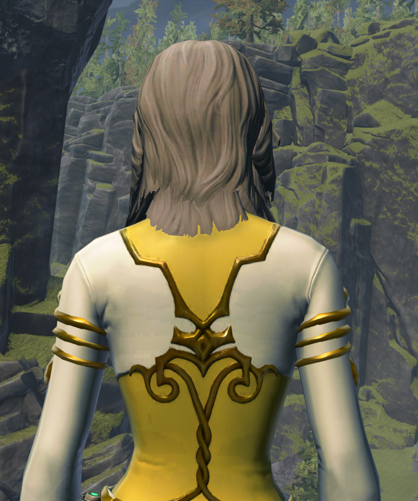Genteel Clothing Set Armor Set detailed back view from Star Wars: The Old Republic.