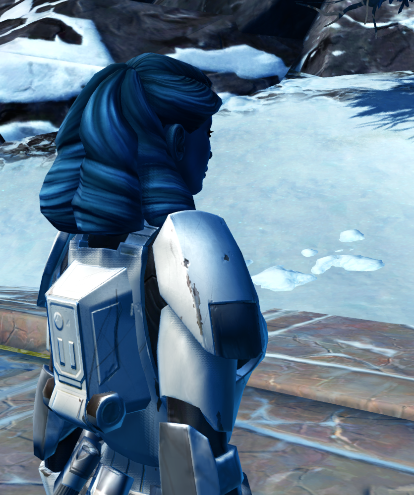 Hardened Assault / Heavy Mobile (Republic) Armor Set detailed back view from Star Wars: The Old Republic. - DETAILS Hardened Assault / Heavy Mobile (Republic) Armor Set detailed back view from Star Wars: The Old Republic.