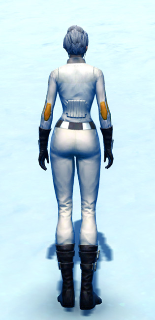 Hardened Plastifold Armor Set player-view from Star Wars: The Old Republic.