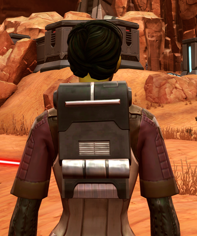Hardguard (Imperial) Armor Set detailed back view from Star Wars: The Old Republic.