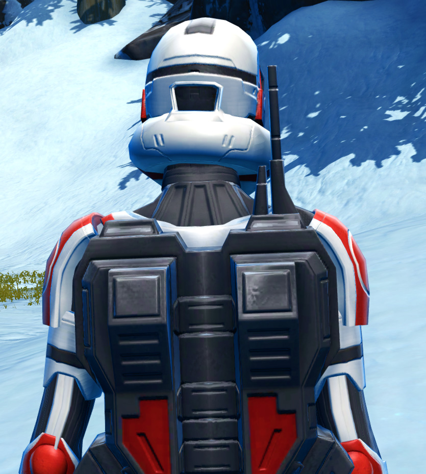 Havoc Squad Armor Set detailed back view from Star Wars: The Old Republic.