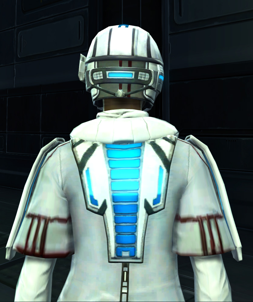 Hazardous Physician Armor Set detailed back view from Star Wars: The Old Republic.