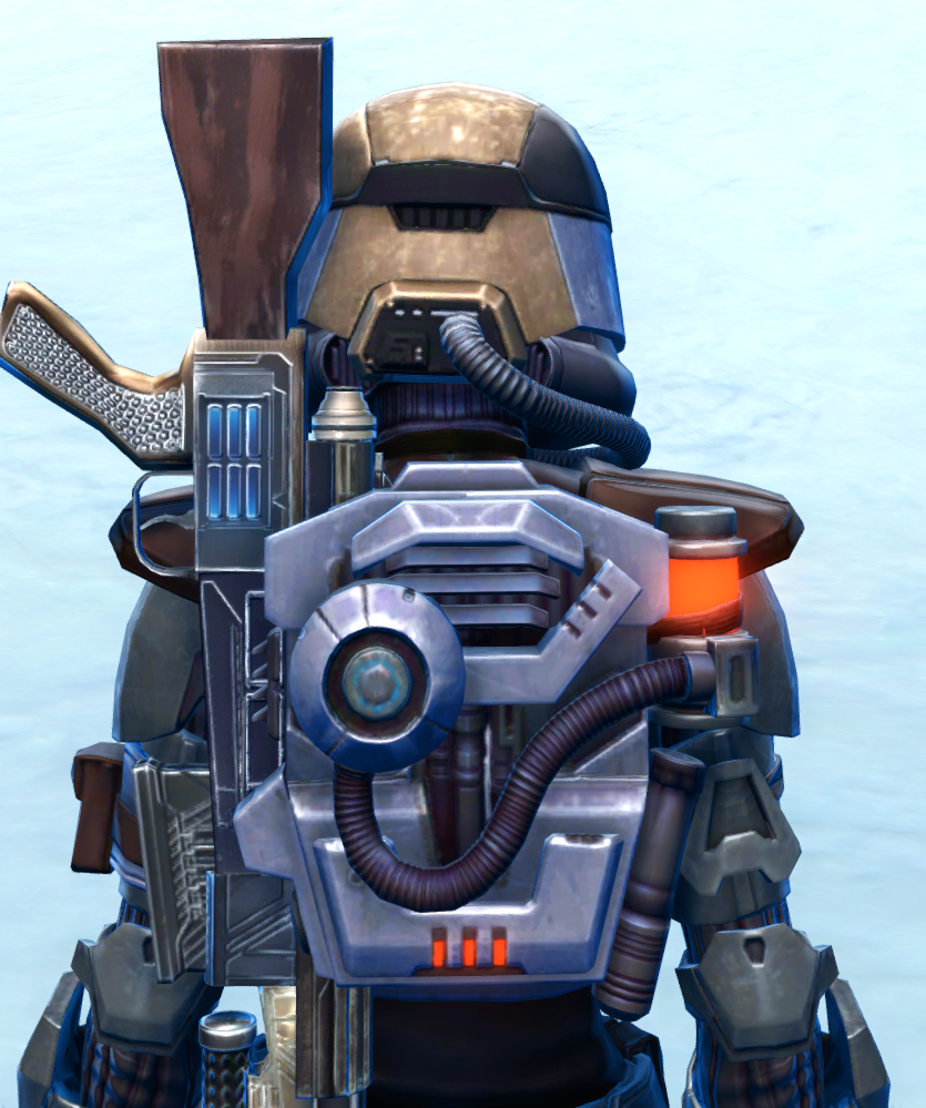 Holoshield Trooper Armor Set detailed back view from Star Wars: The Old Republic.