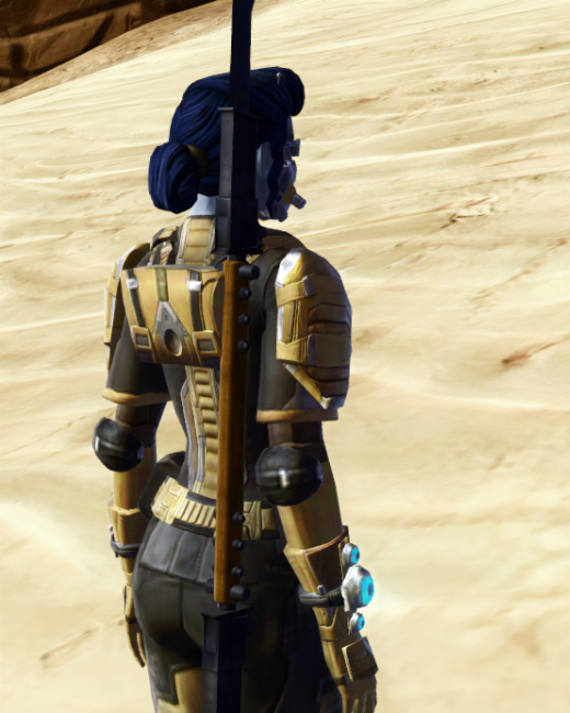 Imperial Containment Officer Armor Set Back from Star Wars: The Old Republic.