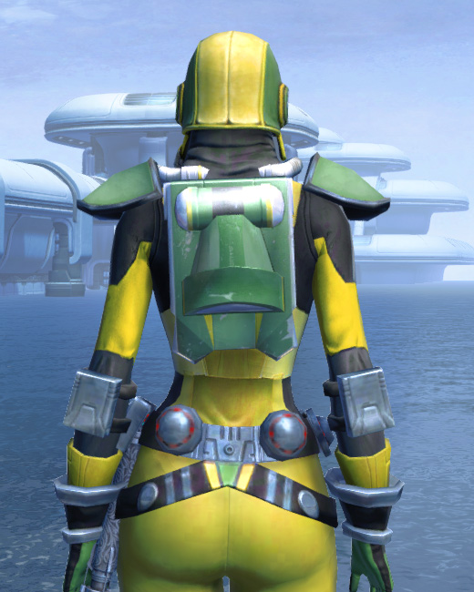 J-34 Biocontainment Armor Set Back from Star Wars: The Old Republic.