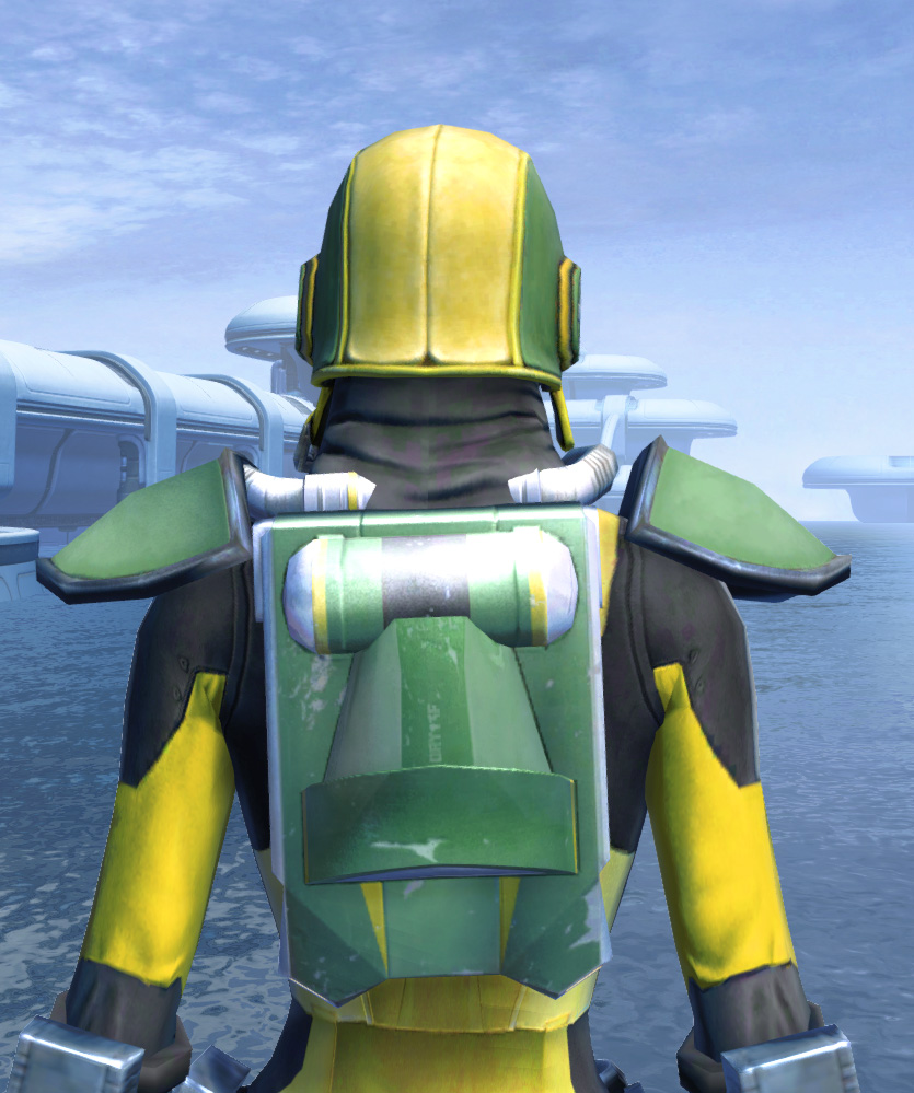 J-34 Biocontainment Armor Set detailed back view from Star Wars: The Old Republic.
