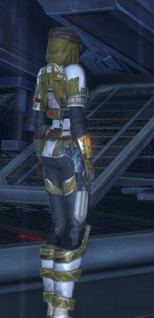 Kaas Bounty Hunter Armor Set player-view from Star Wars: The Old Republic.