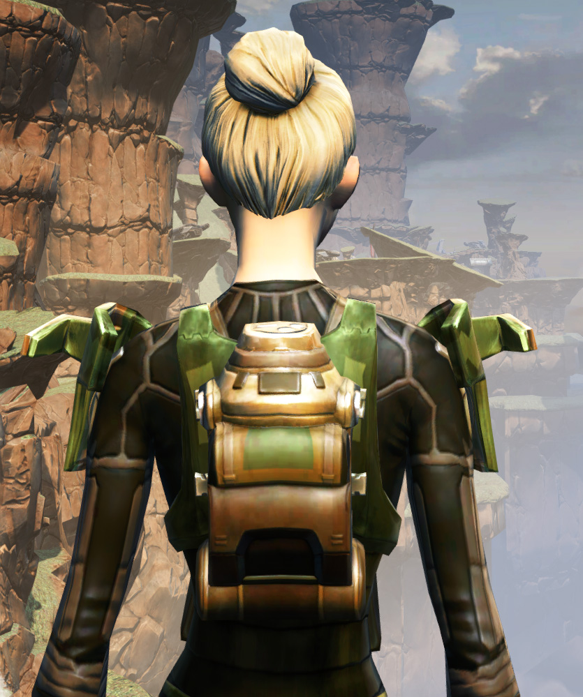 MA-53 Overwatch Chestplate Armor Set detailed back view from Star Wars: The Old Republic.