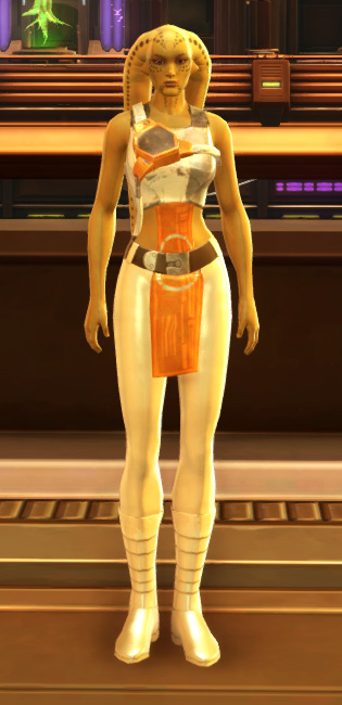 Minimalist Gladiator Chestguard Armor Set Outfit from Star Wars: The Old Republic.