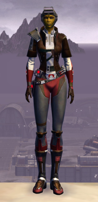 Mullinine Onslaught Armor Set Outfit from Star Wars: The Old Republic.
