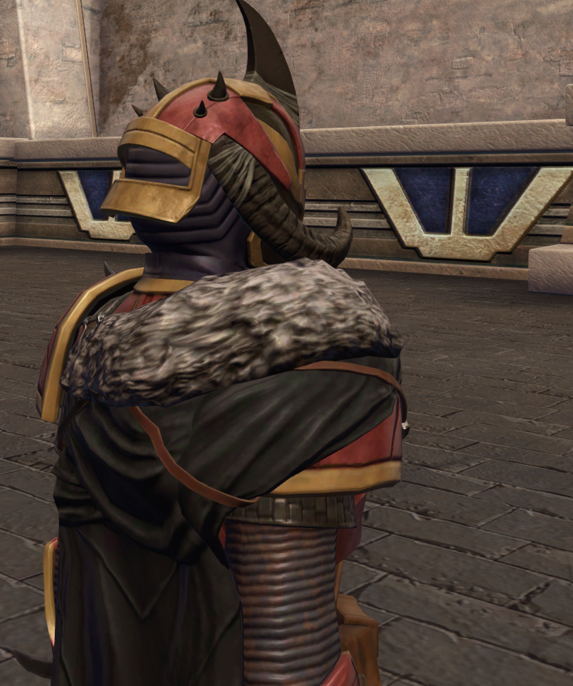 Mythosaur Hunter Armor Set detailed back view from Star Wars: The Old Republic.