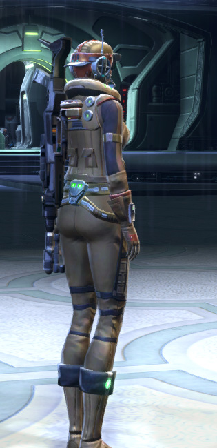 Nar Shaddaa Smuggler Armor Set player-view from Star Wars: The Old Republic.