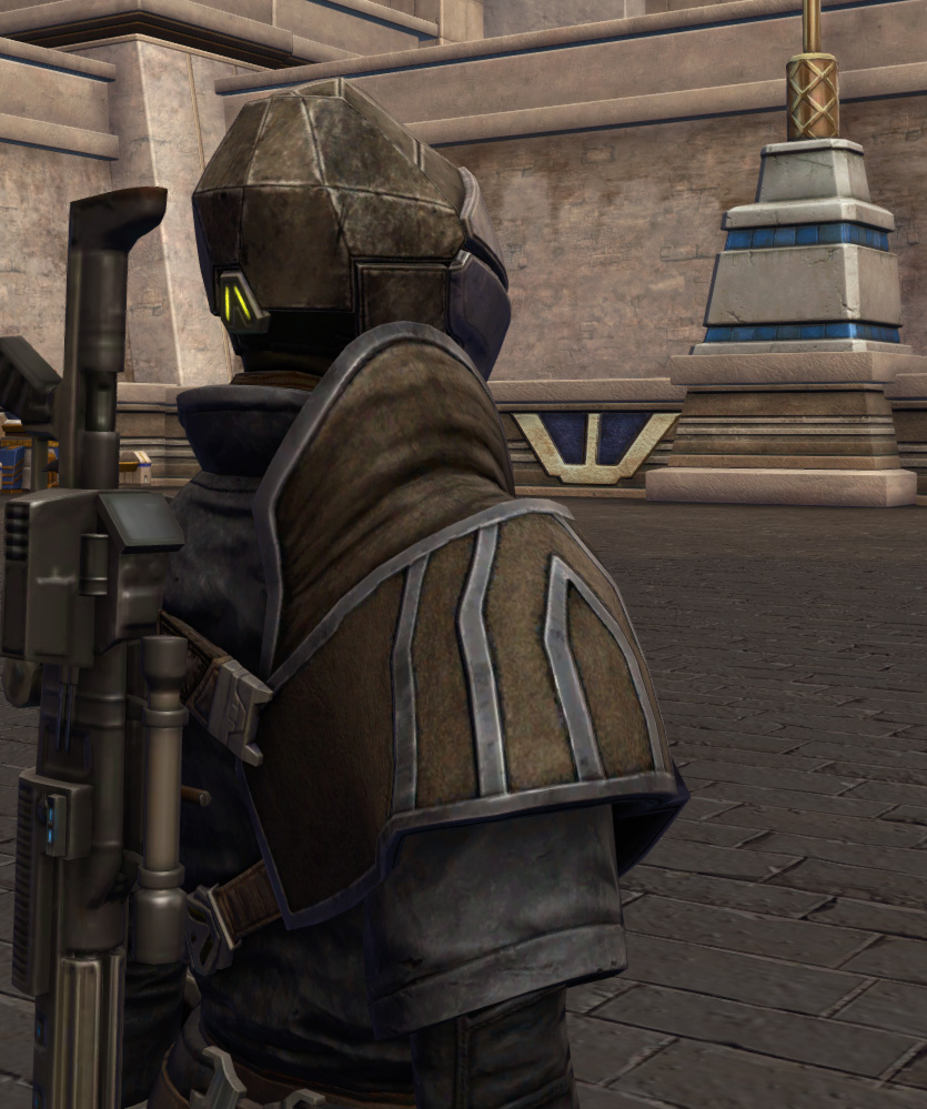 Noble Decurion Armor Set detailed back view from Star Wars: The Old Republic.