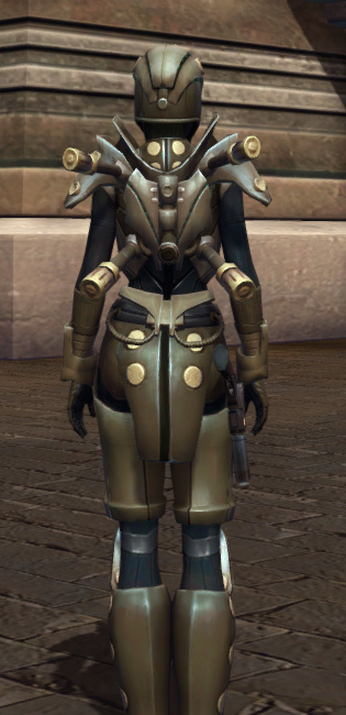 Notorious Armor Set player-view from Star Wars: The Old Republic.