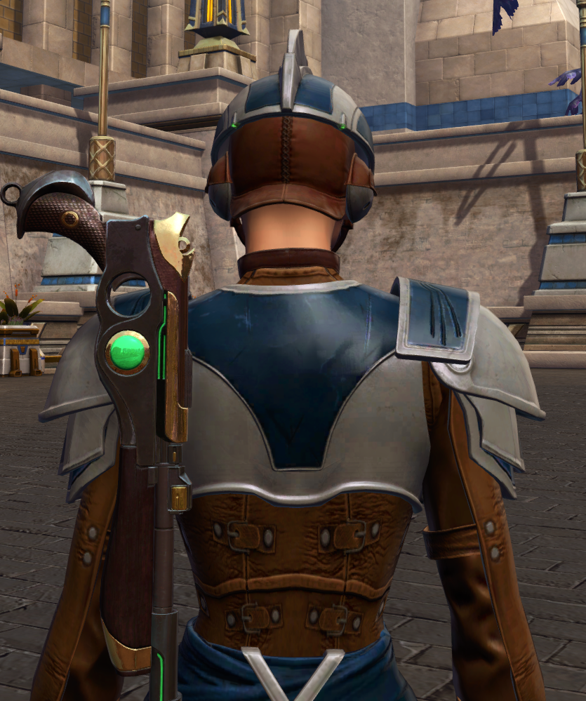Onderonian Guard Armor Set detailed back view from Star Wars: The Old Republic.