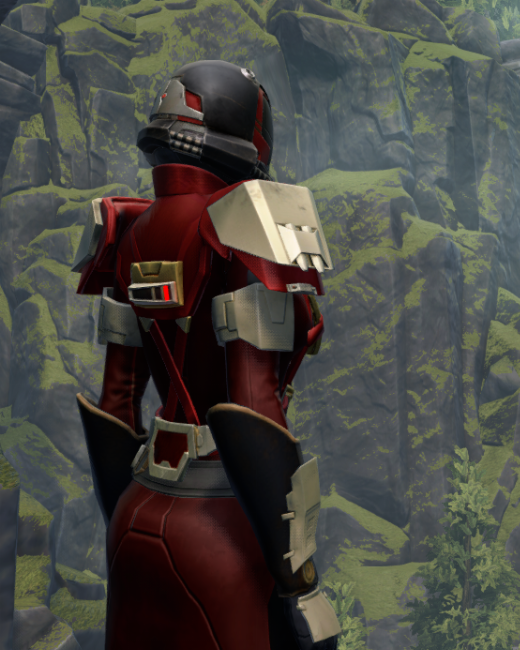Outlander Pummeler / Bulwark MK-8 Armor Set Back from Star Wars: The Old Republic. Outlander Pummeler / Bulwark MK-8 Armor Set Back from Star Wars: The Old Republic. - BACK