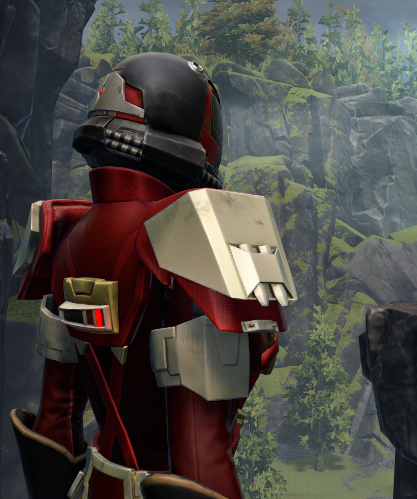 Outlander Pummeler / Bulwark MK-8 Armor Set detailed back view from Star Wars: The Old Republic. - DETAILS Outlander Pummeler / Bulwark MK-8 Armor Set detailed back view from Star Wars: The Old Republic.