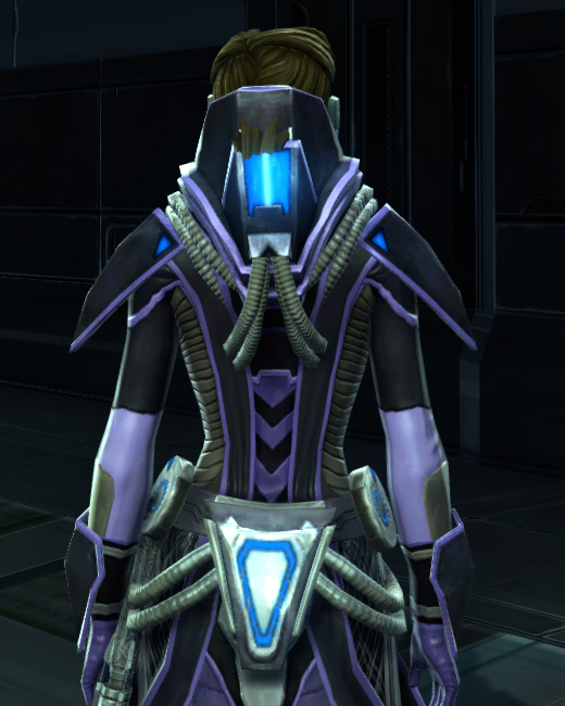 Overloaded Interrogator Armor Set Back from Star Wars: The Old Republic.