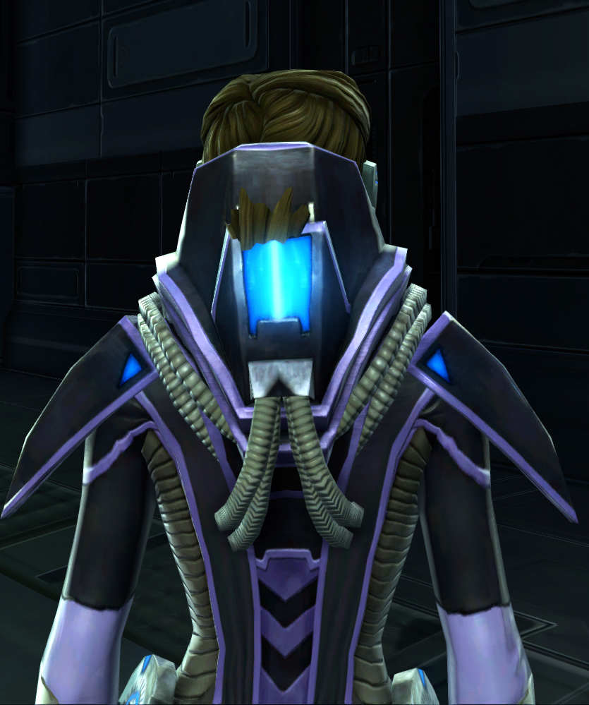 Overloaded Interrogator Armor Set detailed back view from Star Wars: The Old Republic.