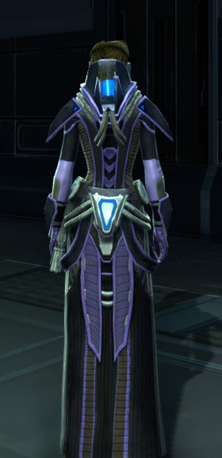 Overloaded Interrogator Armor Set player-view from Star Wars: The Old Republic.