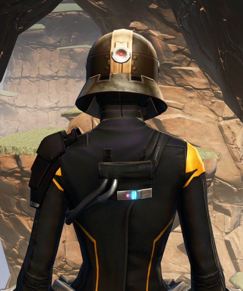 Overwatch Sentry Armor Set detailed back view from Star Wars: The Old Republic.