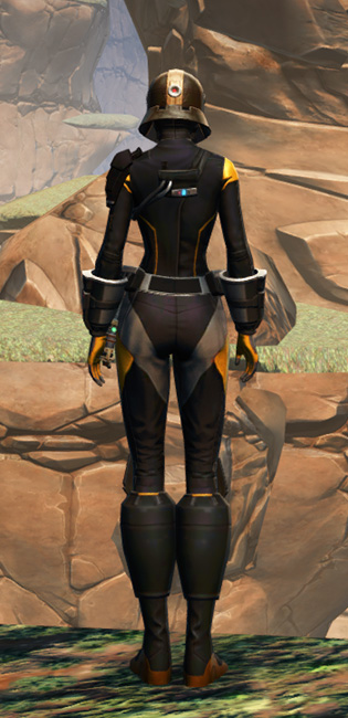 Overwatch Sentry Armor Set player-view from Star Wars: The Old Republic.