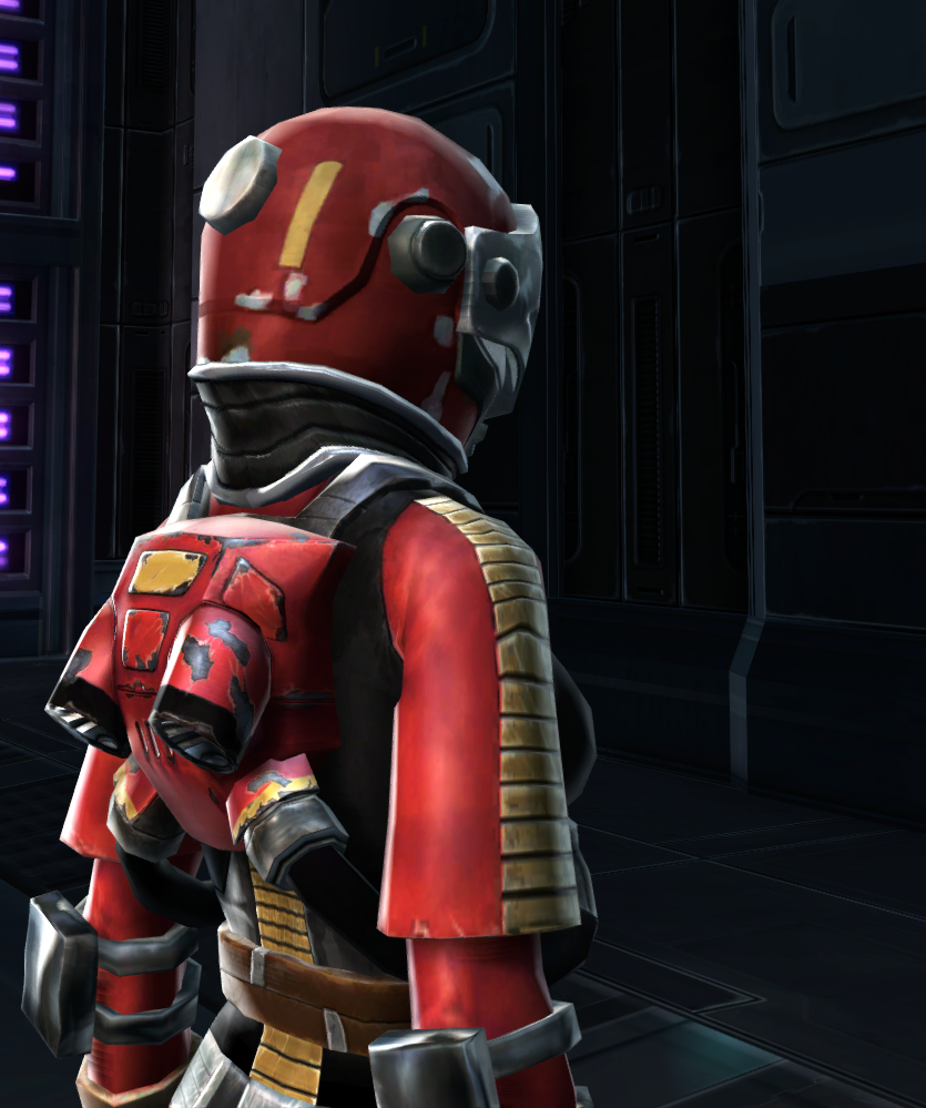 Pilot Armor Set detailed back view from Star Wars: The Old Republic.