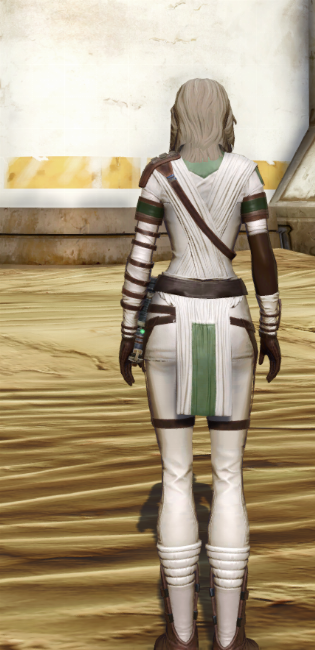 Pragmatic Master Armor Set player-view from Star Wars: The Old Republic.