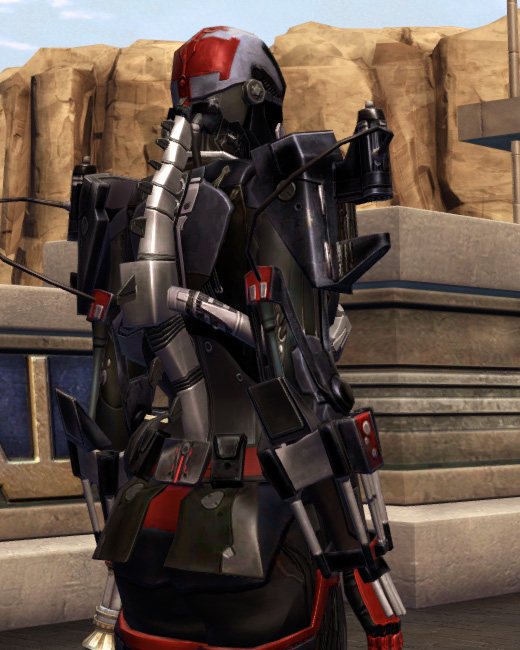 Rakata Pummeler (Imperial) Armor Set Back from Star Wars: The Old Republic.