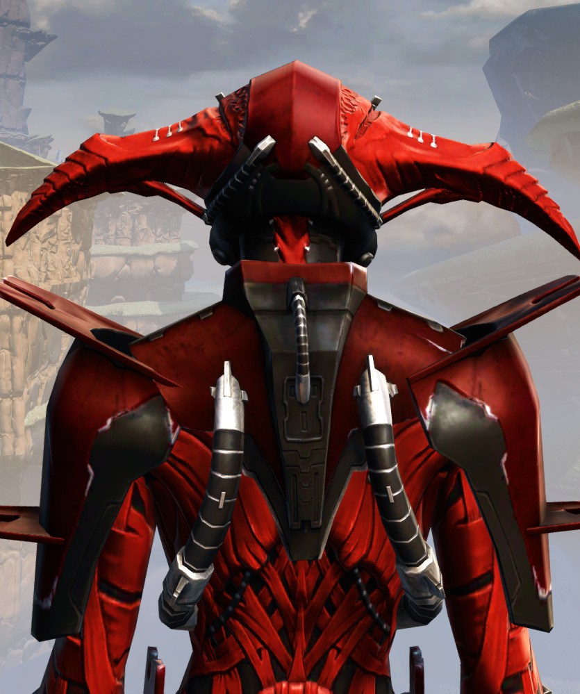 Remnant Arkanian Inquisitor Armor Set detailed back view from Star Wars: The Old Republic.