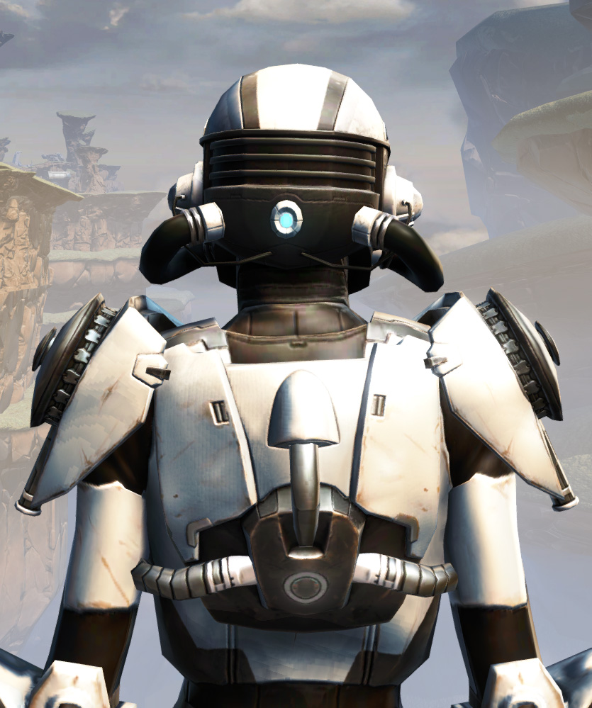 Remnant Dreadguard Trooper Armor Set detailed back view from Star Wars: The Old Republic.