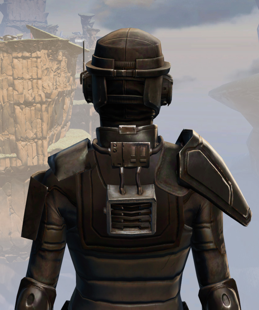 Remnant Resurrected Agent Armor Set detailed back view from Star Wars: The Old Republic.