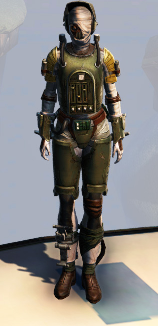 Remnant Underworld Bounty Hunter Armor Set Outfit from Star Wars: The Old Republic.