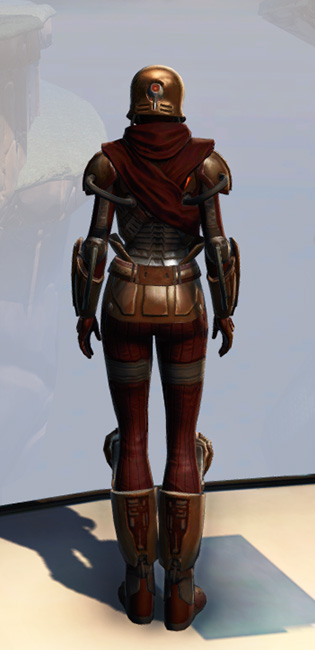 Remnant Underworld Warrior Armor Set player-view from Star Wars: The Old Republic.