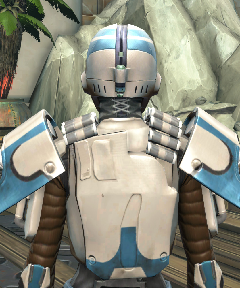 Republic Huttball Away Uniform Armor Set detailed back view from Star Wars: The Old Republic.