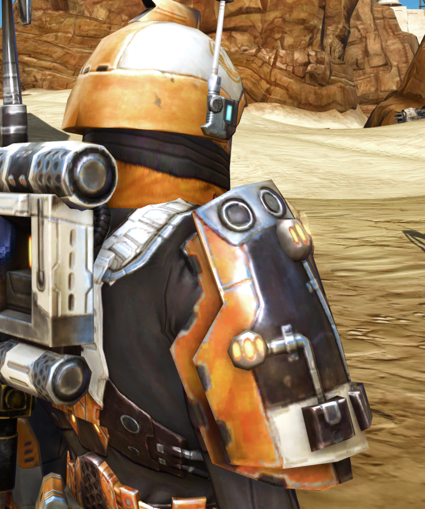 Republic Containment Officer Armor Set detailed back view from Star Wars: The Old Republic.