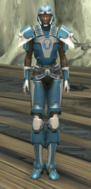 Republic Huttball Home Uniform Armor Set Outfit from Star Wars: The Old Republic.