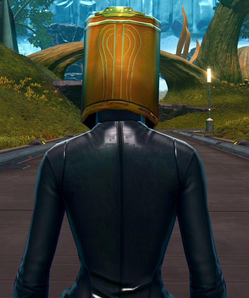 Resplendent Crown of Avarice Armor Set detailed back view from Star Wars: The Old Republic.