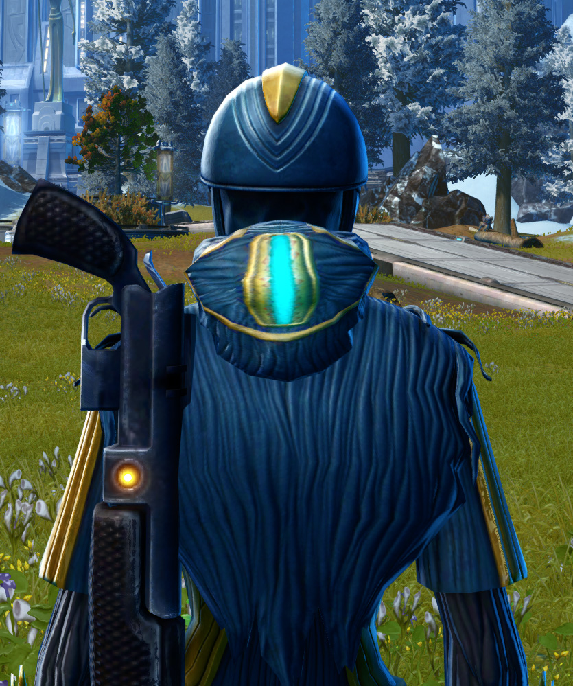 Righteous Harbinger Armor Set detailed back view from Star Wars: The Old Republic.