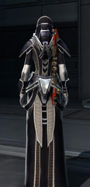 Saava Force Expert Armor Set player-view from Star Wars: The Old Republic.