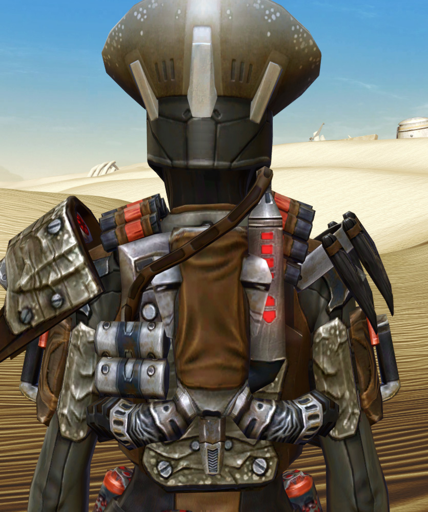 Savage Hunter Armor Set detailed back view from Star Wars: The Old Republic.