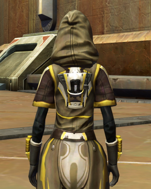 Sentinel Elite Armor Set Back from Star Wars: The Old Republic.
