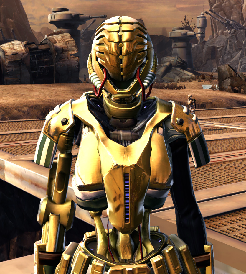 Series 79 Aureate Cybernetic Armor Set from Star Wars: The Old Republic.