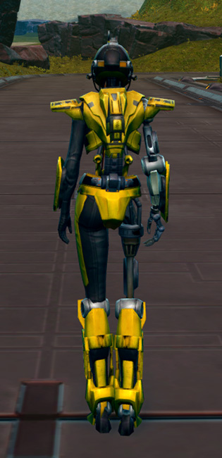 Series 808 Cybernetic Armor Armor Set player-view from Star Wars: The Old Republic.