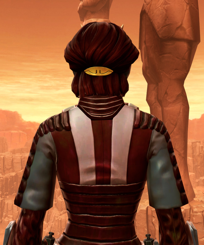 Shadowsilk Aegis Armor Set detailed back view from Star Wars: The Old Republic.
