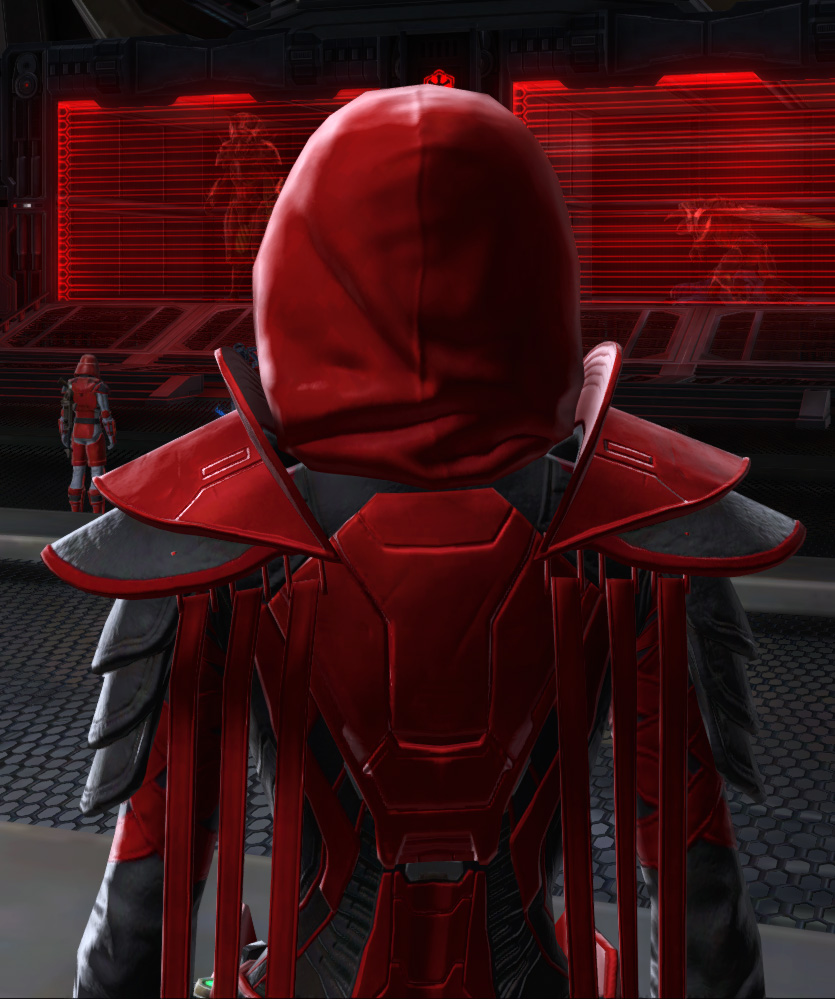 Sinister Warrior Armor Set detailed back view from Star Wars: The Old Republic.