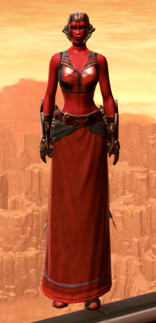 Sith Combatant Armor Set Outfit from Star Wars: The Old Republic.